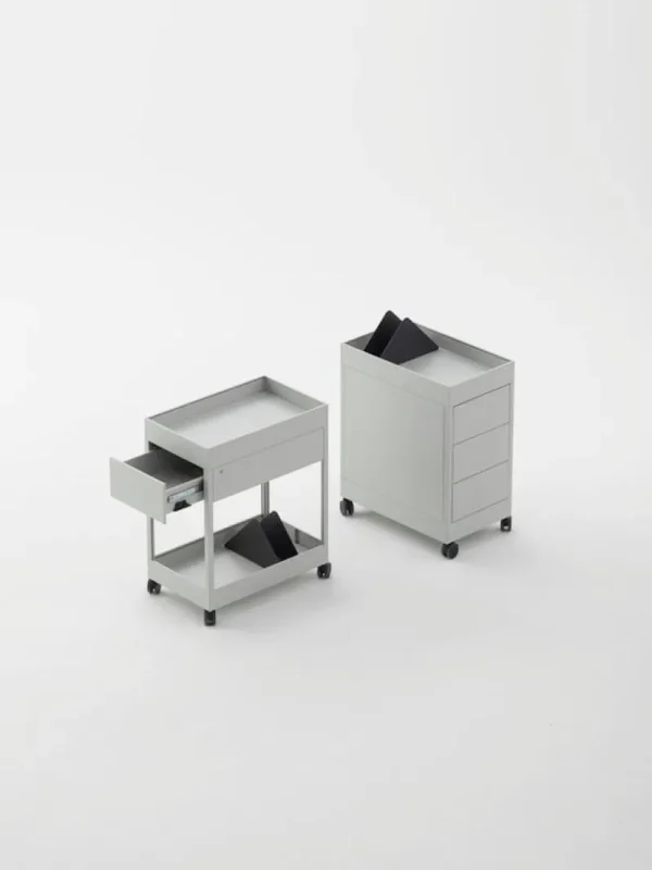 Normann Copenhagen Aufbewahrungsmöbel-HAY New Order B Rollcontainer, hellgrau