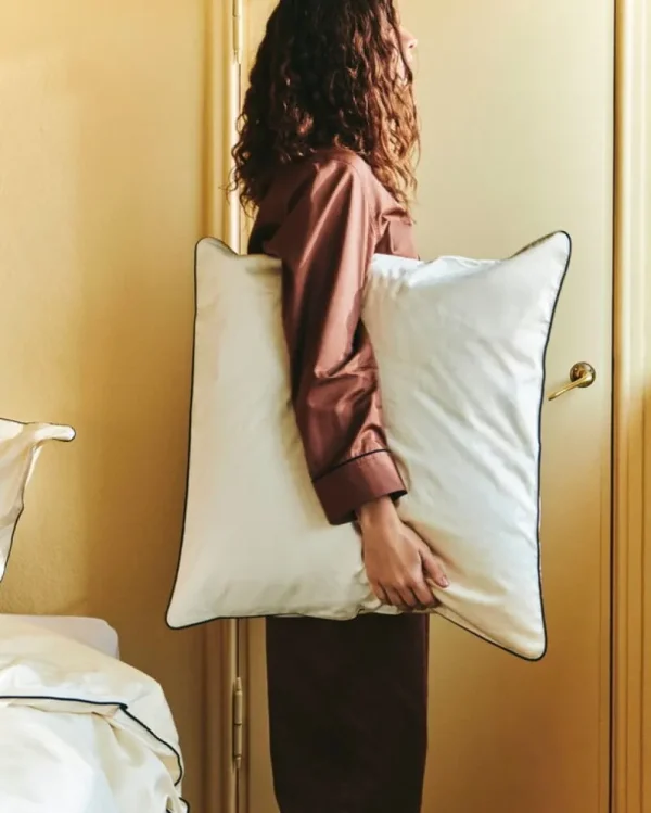 HAY Badezimmertextilien | Bettwäsche^Outline Pyjama-Oberteil, langärmlig, Milchschokolade