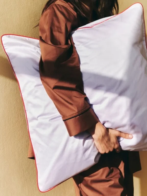 HAY Badezimmertextilien | Bettwäsche^Outline Pyjama-Oberteil, langärmlig, Milchschokolade