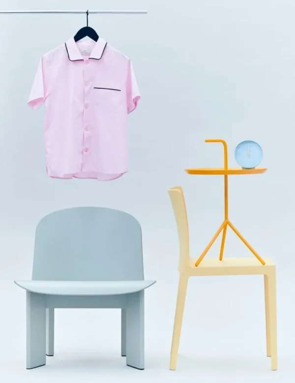 HAY Badezimmertextilien | Bettwäsche^Outline Pyjamashirt, kurzärmelig, Hellrosa