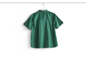 HAY Badezimmertextilien | Bettwäsche^Outline Pyjamashirt, kurzärmelig, Smaragdgrün