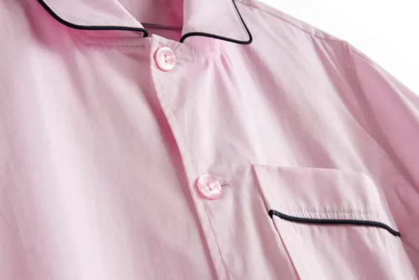 HAY Badezimmertextilien | Bettwäsche^Outline Pyjamashirt, kurzärmelig, Hellrosa