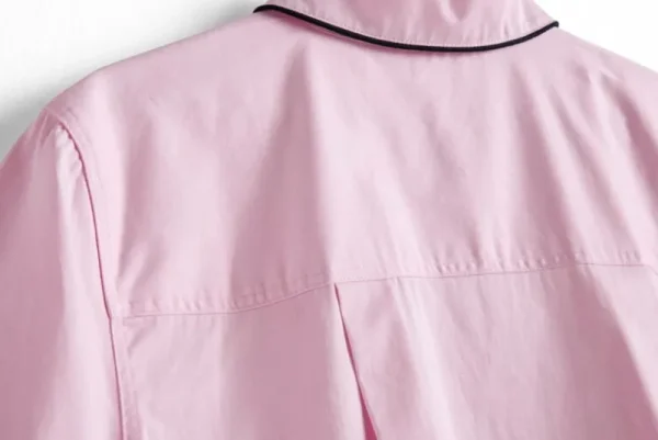 HAY Badezimmertextilien | Bettwäsche^Outline Pyjamashirt, kurzärmelig, Hellrosa