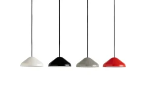 GUBI Deckenleuchten-HAY Pao Steel Pendelleuchte 230, Cool Grey