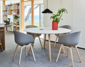 GUBI Deckenleuchten-HAY Pao Steel Pendelleuchte 230, Soft Black