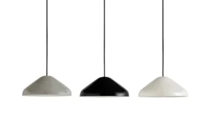 Secto Design Deckenleuchten-HAY Pao Steel Pendelleuchte 350, Cremeweiß