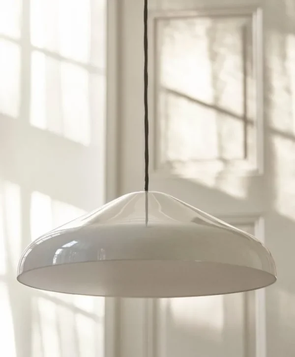 Secto Design Deckenleuchten-HAY Pao Steel Pendelleuchte 350, Cremeweiß