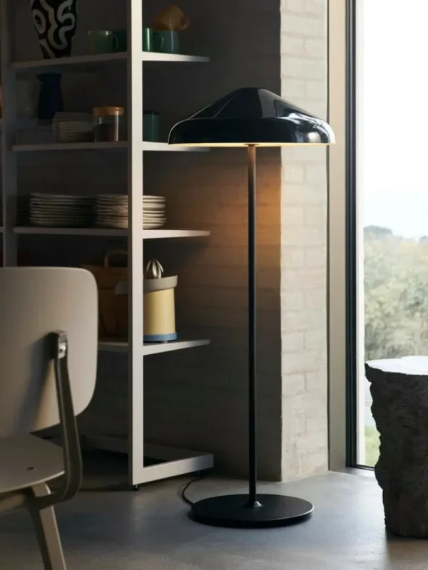 Artemide Stehleuchten-HAY Pao Steel Stehleuchte, weiches Schwarz