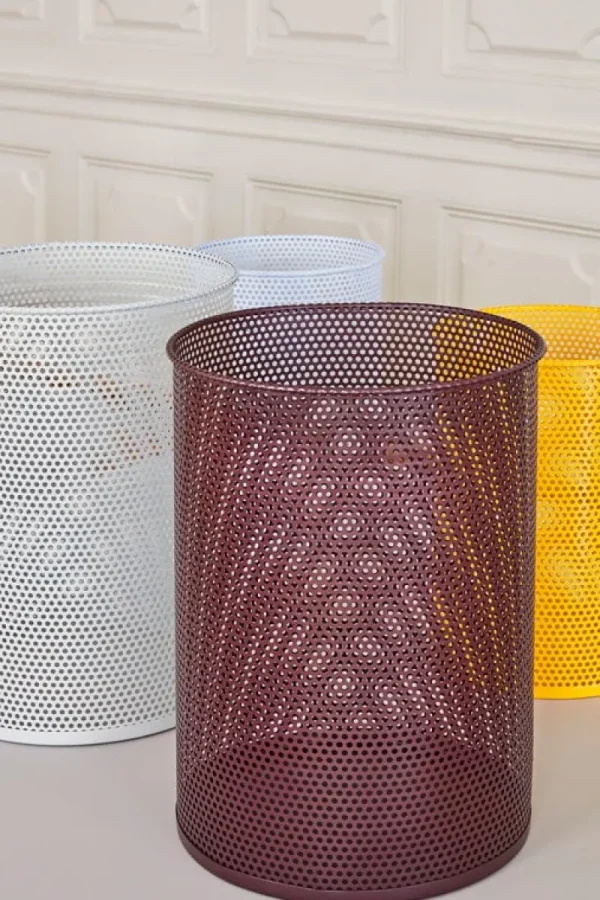 HAY Papierkörbe & Recycling-behälter | Abfalleimer^Perforated Bin, L, hellgrau