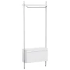HAY Garderoben Und Kleiderbügel | Regale^Pier System 1001 Kleiderschrank, 1 Säule, PS weiß - Aluminium