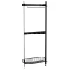 HAY Garderoben Und Kleiderbügel | Regale^Pier System 1041 Kleiderschrank, 1 Säule, PS black - schwarz
