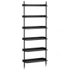 Muuto Regale-HAY Pier System 101 Regal, 1 Säule, PS schwarz