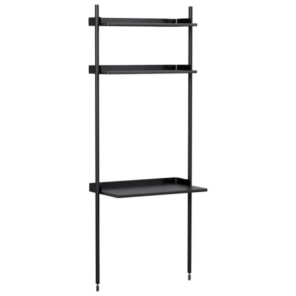 Muuto Regale | Tische-HAY Pier System 11 Regal, 1 Säule, PS schwarz
