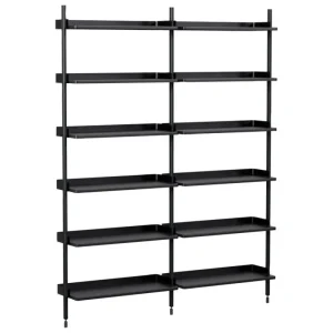 Muuto Regale-HAY Pier System 102 Regal, 2 Säulen, PS schwarz