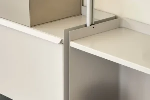 String Furniture Regale-HAY Pier System 133 Regal, 3 Säulen, PS weiß - Aluminium