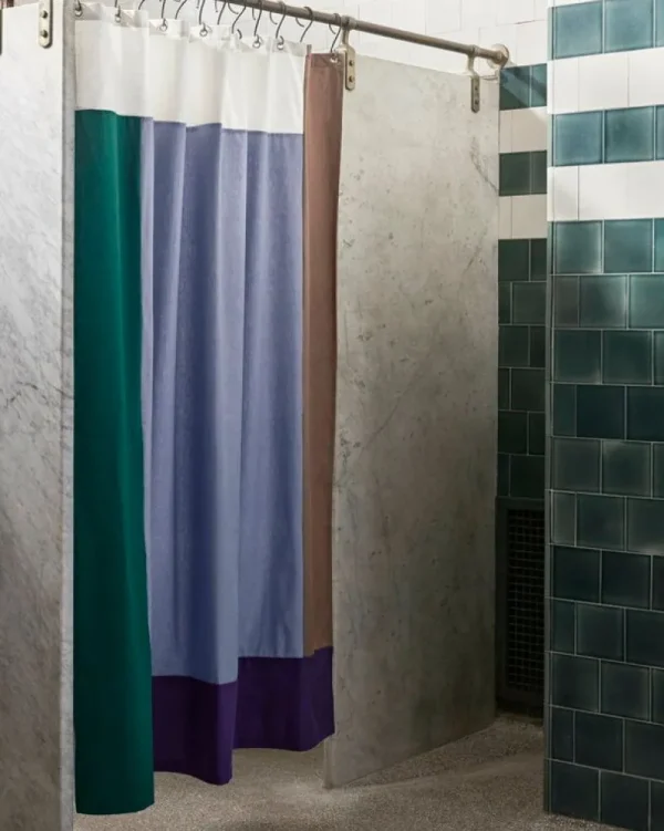 HAY Badezimmertextilien^Pivot Duschvorhang, 180 x 200 cm, Blau