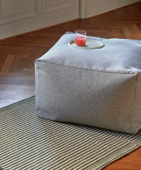 Fredericia Sitzgelegenheiten-HAY Pouf, Grey Sprinkle