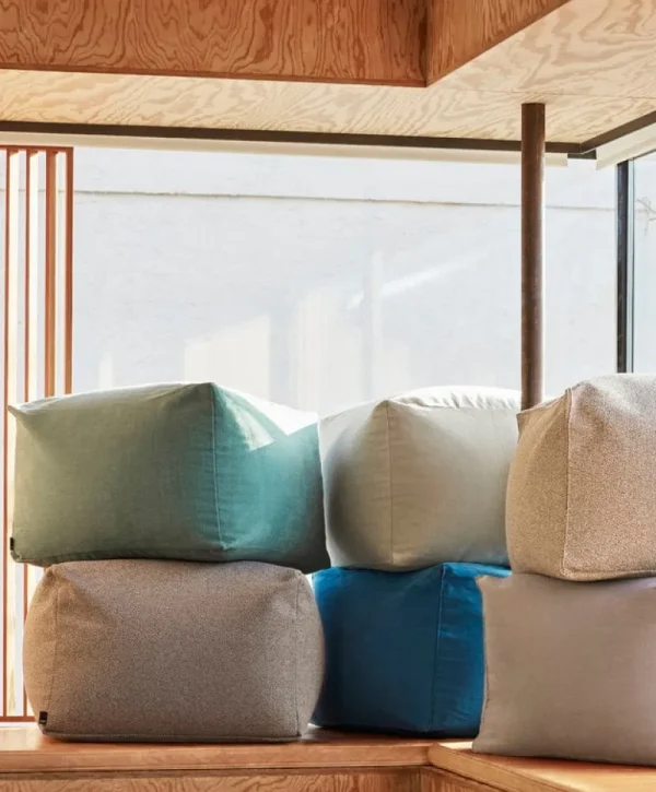 Fredericia Sitzgelegenheiten-HAY Pouf, Grey Sprinkle