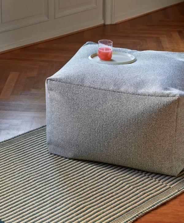 Fredericia Sitzgelegenheiten-HAY Pouf, Grey Sprinkle