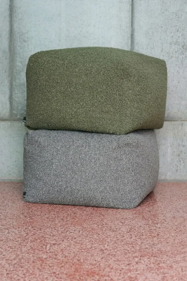 Normann Copenhagen Sitzgelegenheiten-HAY Pouf Snug, Olivgrün
