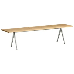 Normann Copenhagen Sitzgelegenheiten-HAY Pyramid Bank 12, 190 x 45 cm, beige - lackierte Eiche