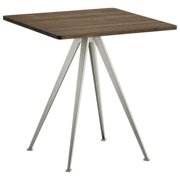 HAY Tische-Pyramid Café Tisch 21, 70 x 70 cm, Beige - Eiche geräuchert