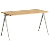 Muuto Tische-HAY Pyramid Tisch 01, 140 x 65 cm, beige - lackiertes Eiche