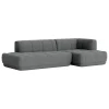 Normann Copenhagen Sofas Und Liegen-HAY Quilton Sofa, Kombination 21, rechts, Flamiber Charcoal C8