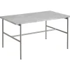 HAY Tische-Rebar Couchtisch, 80 x 49 cm, Fossilgrau - grauer Marmor
