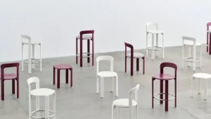 Carl Hansen & Su00f8n Sitzgelegenheiten-HAY Rey Barhocker, 65 cm, creme-weiß
