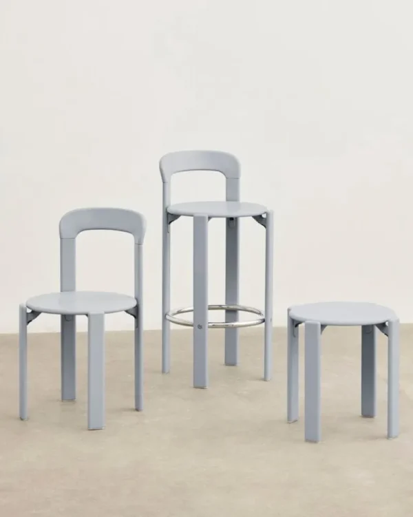 HAY Sitzgelegenheiten-Rey Barhocker, 75 cm, Schieferblau