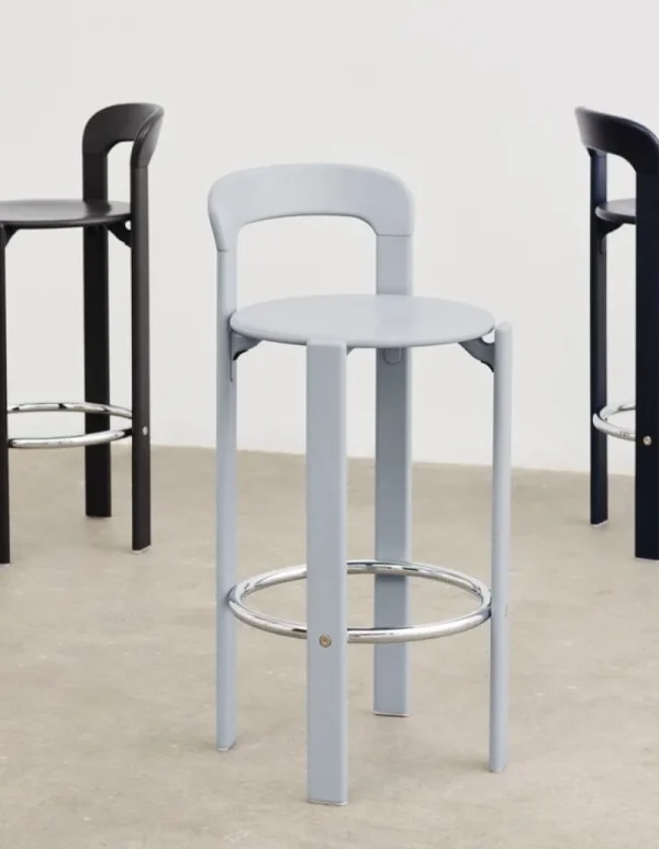 HAY Sitzgelegenheiten-Rey Barhocker, 75 cm, Tiefschwarz