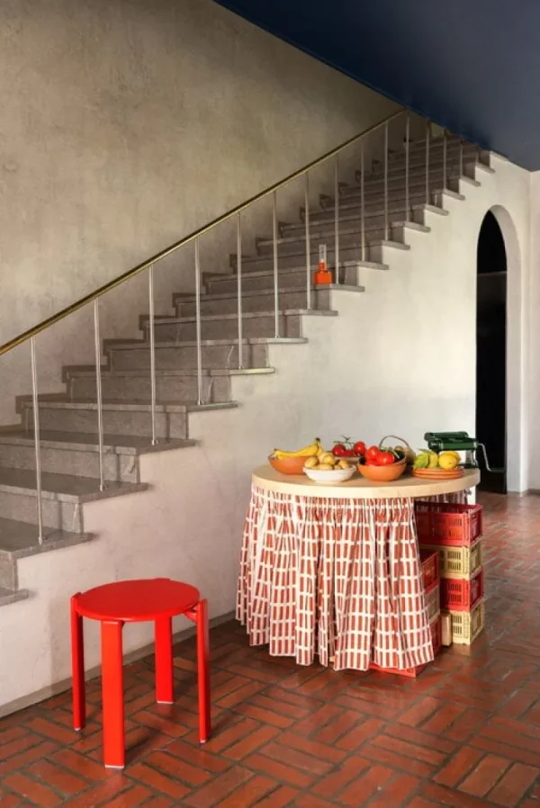 HAY Sitzgelegenheiten-Rey Hocker, scarlet red