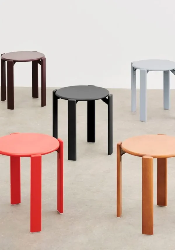 HAY Sitzgelegenheiten-Rey Hocker, scarlet red