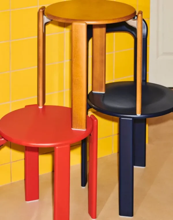 HAY Sitzgelegenheiten-Rey Hocker, scarlet red