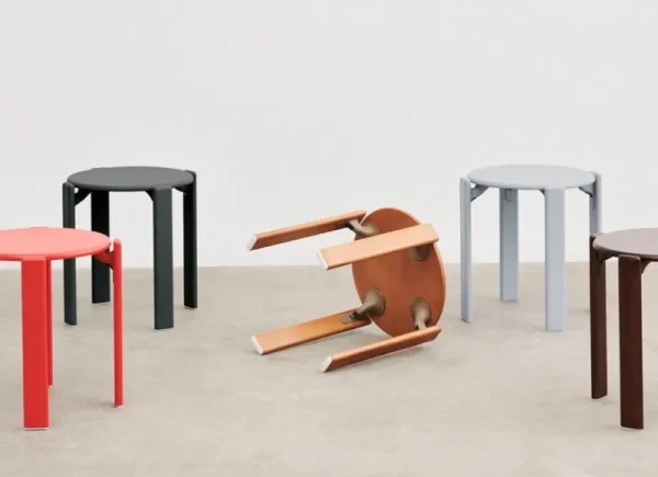 HAY Sitzgelegenheiten-Rey Hocker, umber brown