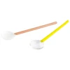 HAY Servierutensilien | Besteck^Round Glaslöffel, 2 Stück, Leuchtgelb - Braun