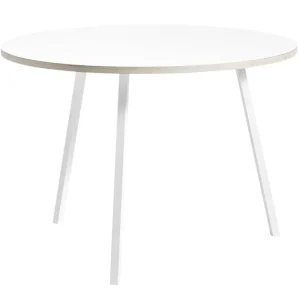 Audo Copenhagen Tische-HAY Runder Tisch Loop Stand 105 cm, weiß