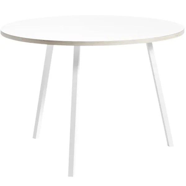 Audo Copenhagen Tische-HAY Runder Tisch Loop Stand 105 cm, weiß