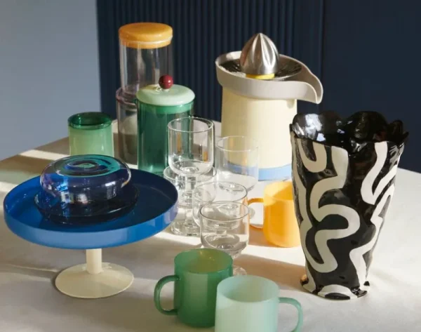 Iittala Vasen-HAY Shadow Vase von Jessica Hans, Schwarz – Weiß