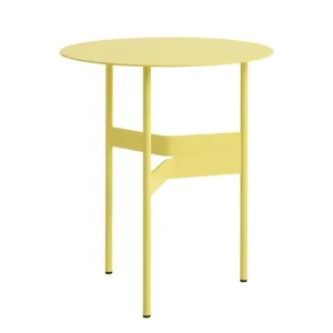 Knoll Tische-HAY Shim Beistelltisch, Durchmesser 45 cm, Höhe 51 cm, eiercreme