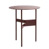Knoll Tische-HAY Shim Couchtisch, Durchmesser 45 cm, Höhe 51 cm, bordeaux