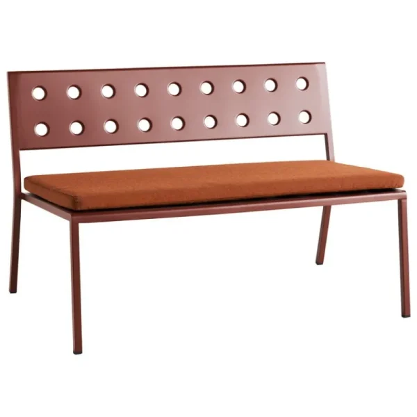 HAY Outdoor-textilien^Sitzkissen für Balcony Lounge Bank, Red Cayenne