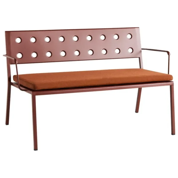 HAY Outdoor-textilien^Sitzkissen für Balcony Lounge Bank, Red Cayenne
