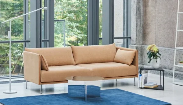 Wendelbo Tische-HAY Slit Tisch, 45 cm, Stahl poliert