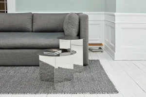 Wendelbo Tische-HAY Slit Tisch, 45 cm, Stahl poliert