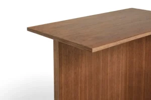 HAY Tische-Slit Wood Oblong Tisch, 50 x 28 cm, Walnuss lackiert