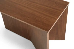 HAY Tische-Slit Wood Oblong Tisch, 50 x 28 cm, Walnuss lackiert