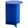 HAY Tische-Slit Wood Tisch, 35 cm, hoch, kräftiges Blau