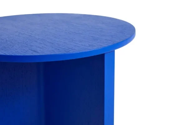 HAY Tische-Slit Wood Tisch, 35 cm, hoch, kräftiges Blau